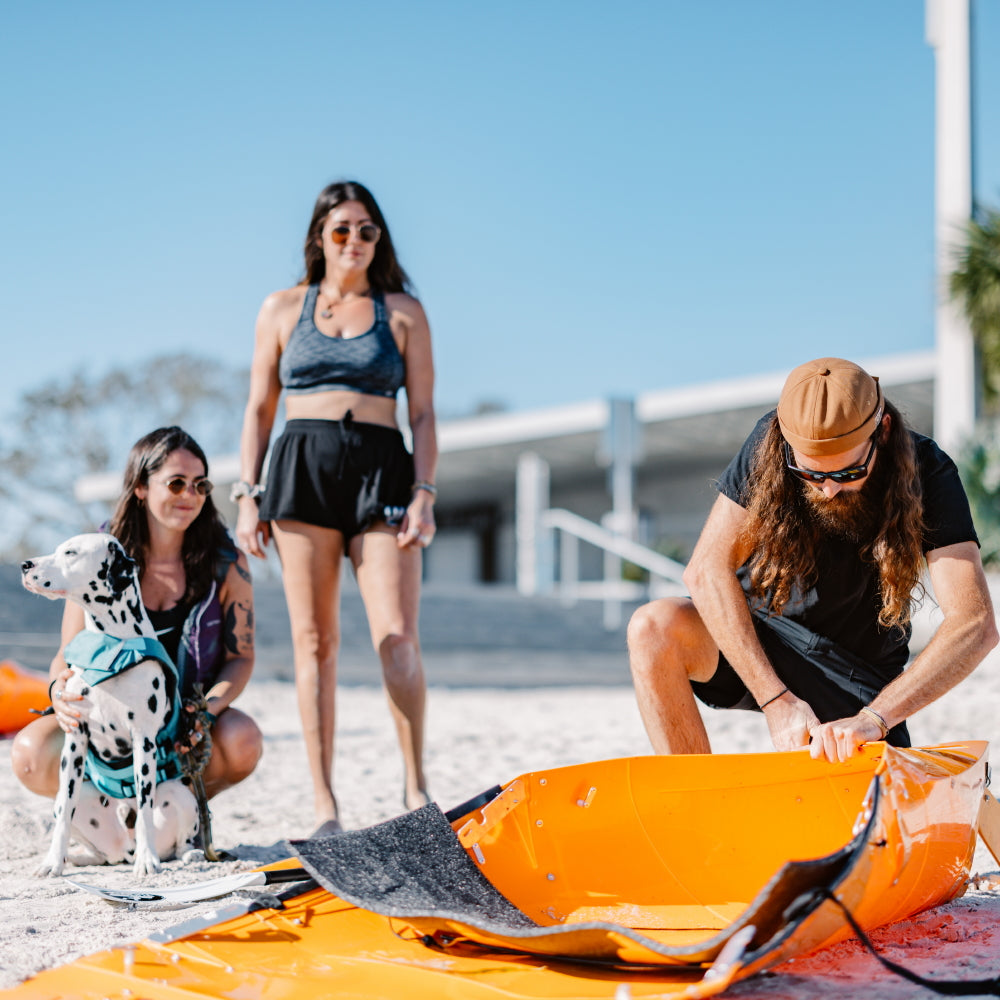 Tucktec Foldable Kayak| Origami - 2 minute assembly | Folding Portable Kayak 8 foot Jr.
