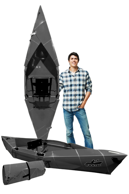 Tucktec Foldable Kayak| Origami - 2 minute assembly | Folding Portable Kayak 8 foot Jr.
