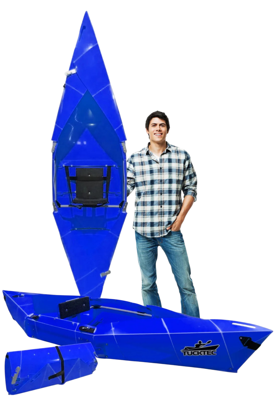 Tucktec Foldable Kayak| Origami - 2 minute assembly | Folding Portable Kayak 8 foot Jr.