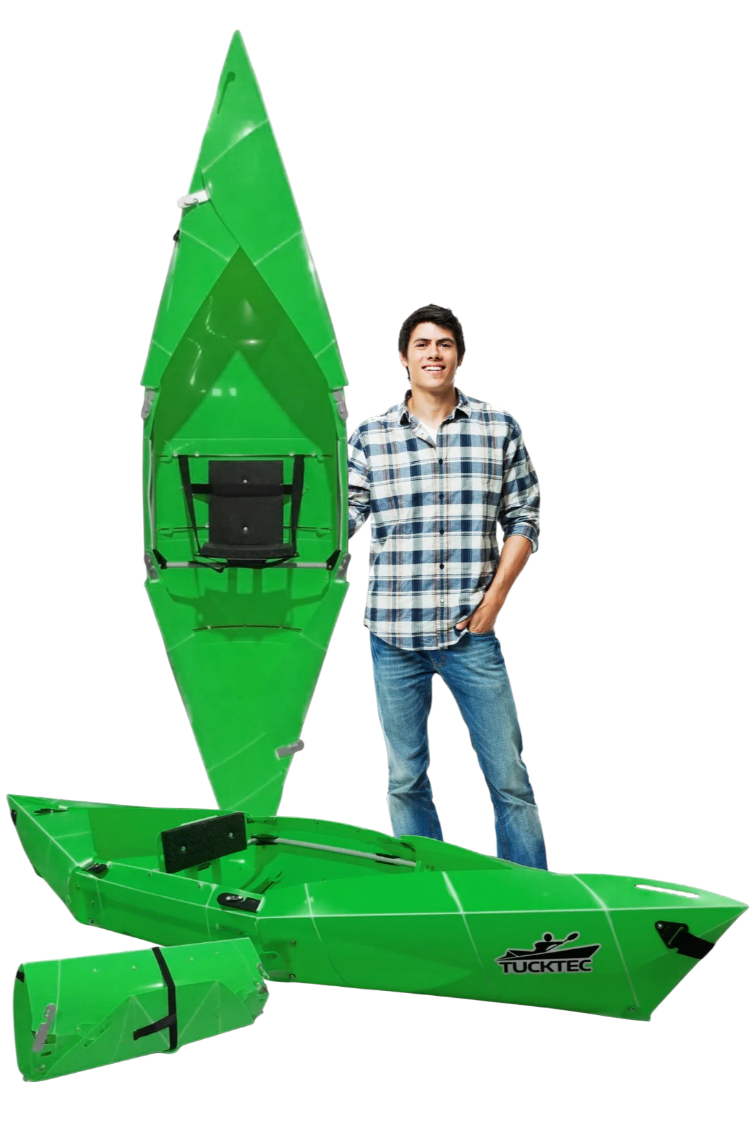 Tucktec Foldable Kayak| Origami - 2 minute assembly | Folding Portable Kayak 8 foot Jr.
