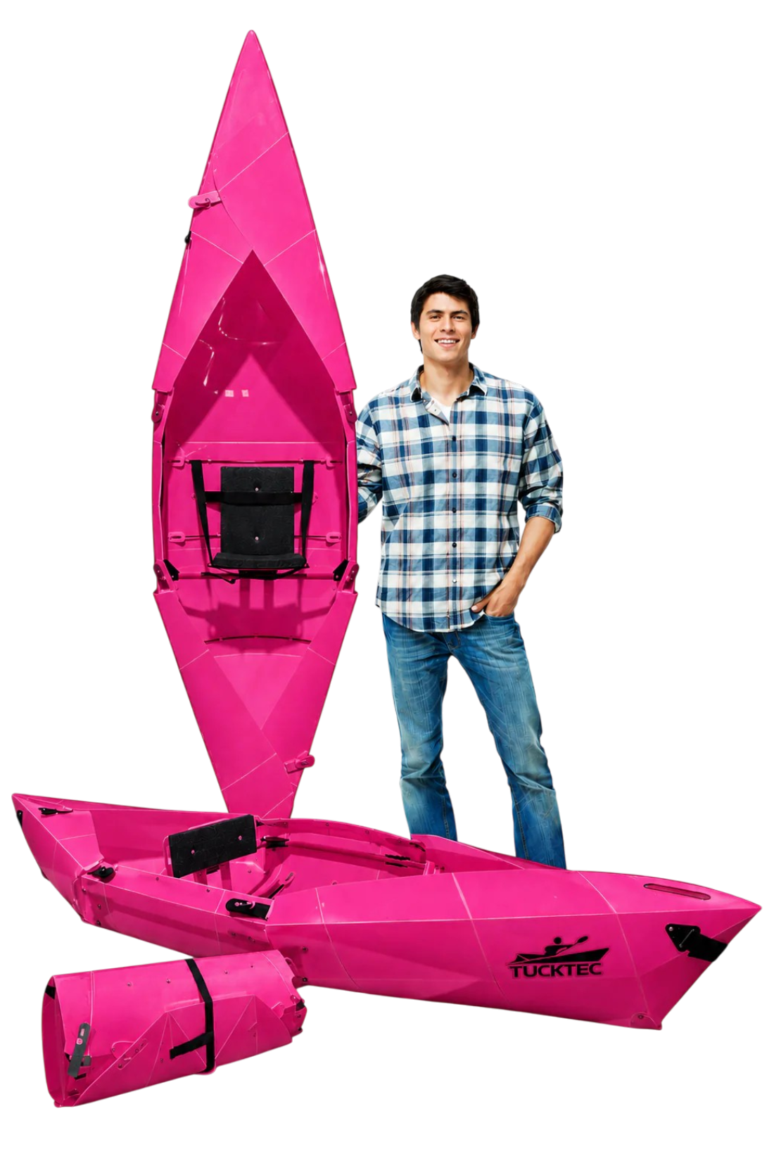 Tucktec Foldable Kayak| Origami - 2 minute assembly | Folding Portable Kayak 8 foot Jr.