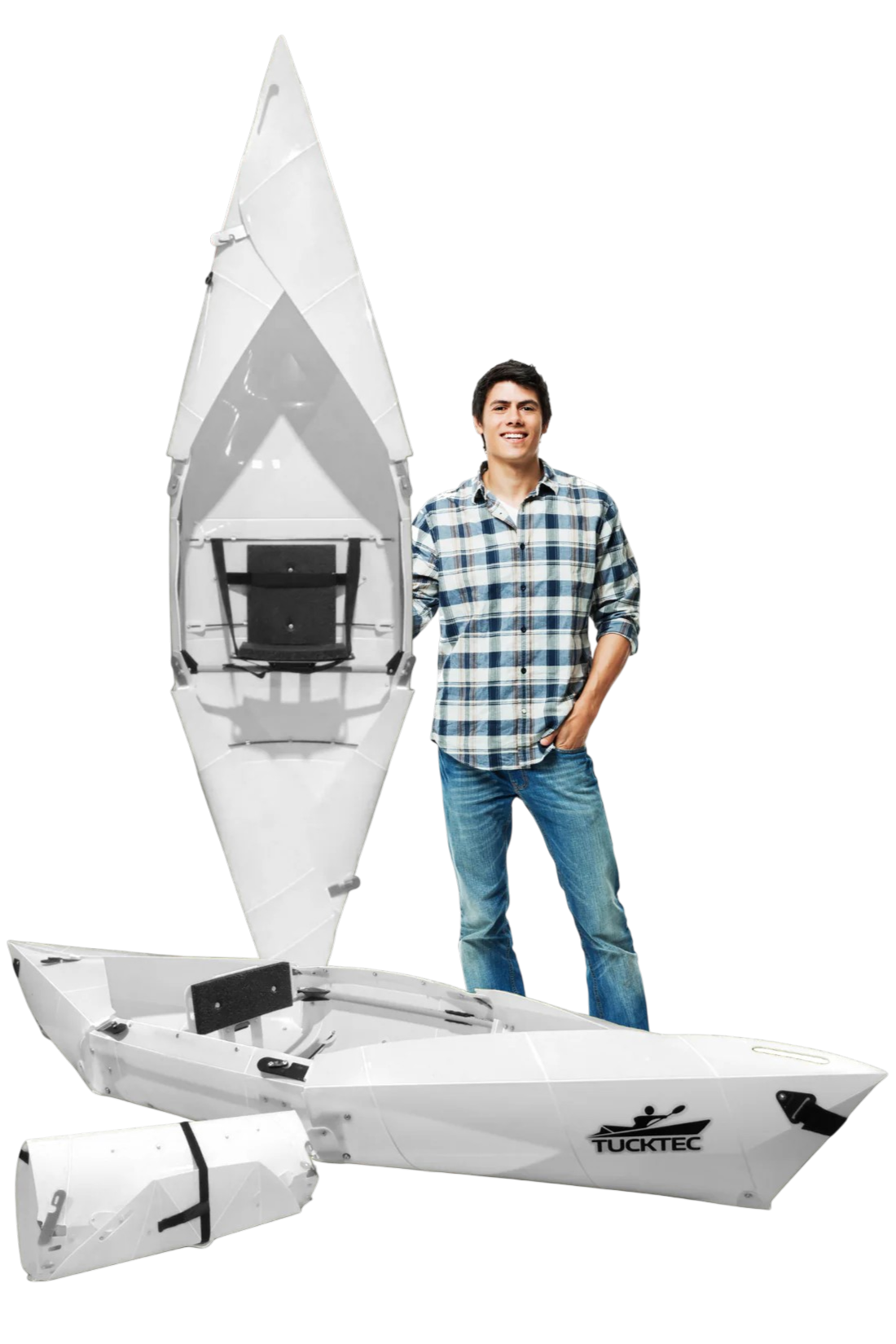 Tucktec Foldable Kayak| Origami - 2 minute assembly | Folding Portable Kayak 8 foot Jr.