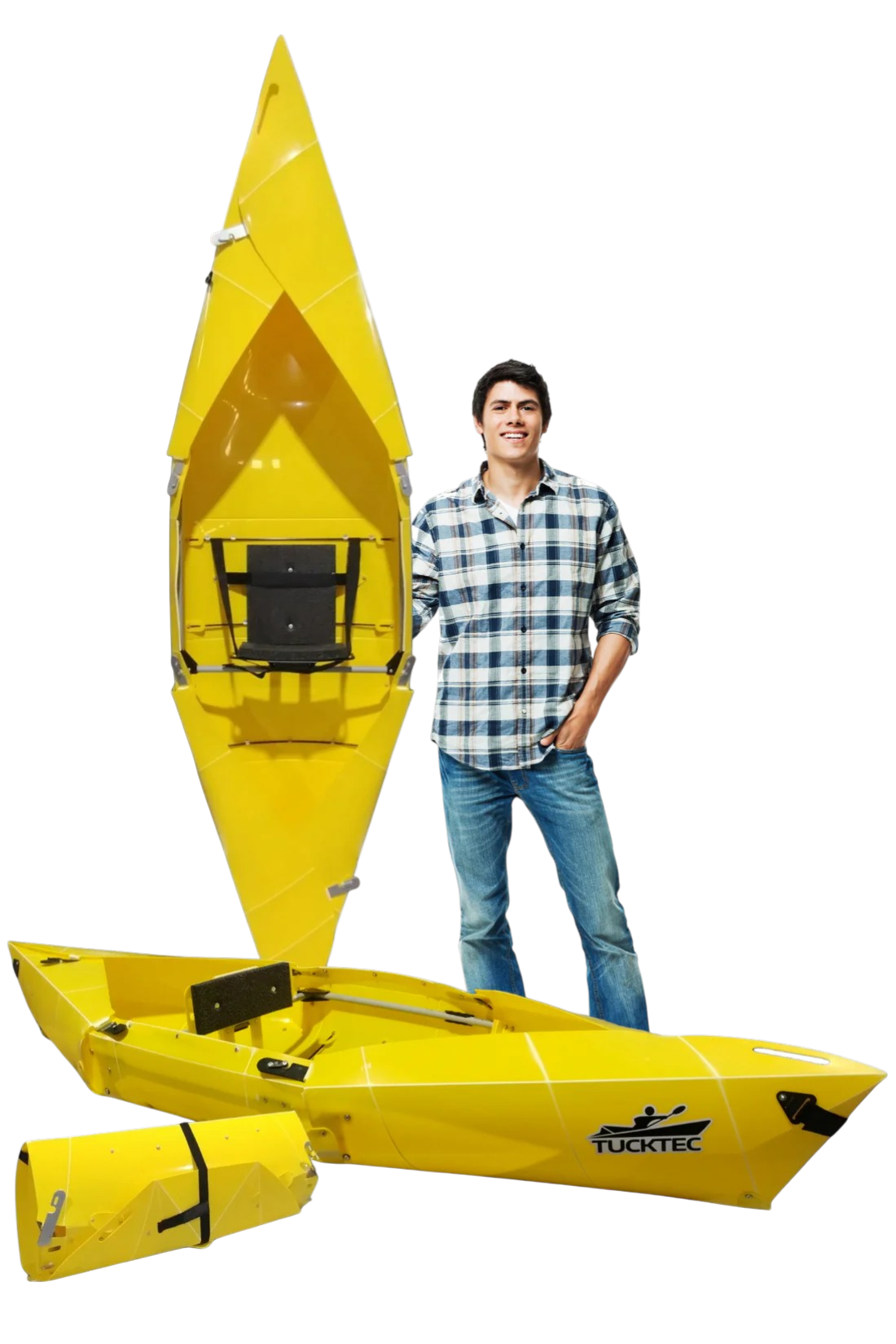 Tucktec Foldable Kayak| Origami - 2 minute assembly | Folding Portable Kayak 8 foot Jr.