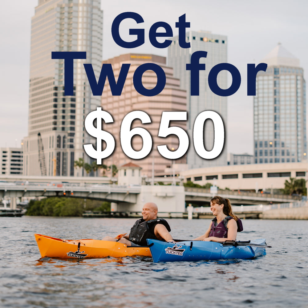 Buy 2 Kayaks for $650 + 3 Years Warranty | Fold Up Kayaks | Easy Return