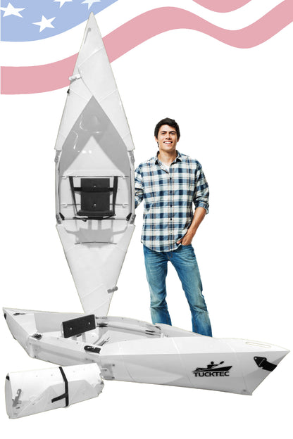 Tucktec Foldable Kayak| Origami - 2 minute assembly | Folding Portable Kayak 8 foot Jr.
