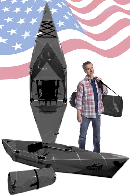 Tucktec Pro Folding Kayak | Hard-Shell | 2-minute Set-up | Foldable, Portable Kayak