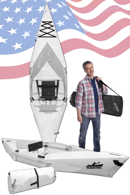 Tucktec Pro Folding Kayak | Hard-Shell | 2-minute Set-up | Foldable, Portable Kayak