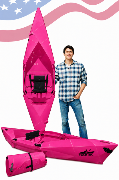 Tucktec Foldable Kayak| Origami - 2 minute assembly | Folding Portable Kayak 8 foot Jr.