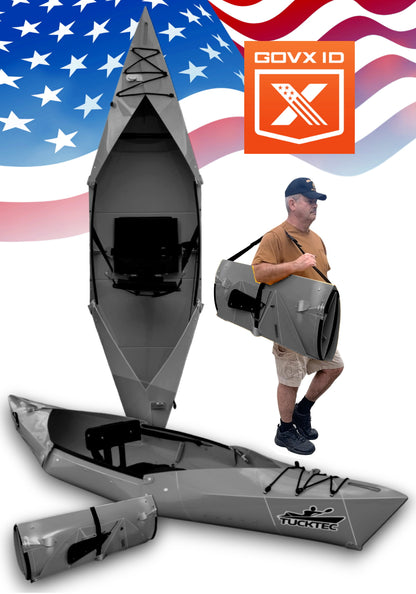 GovX Special Folding Kayak | Hard-Shell | 2-minute Set-up | Foldable, Portable Kayak