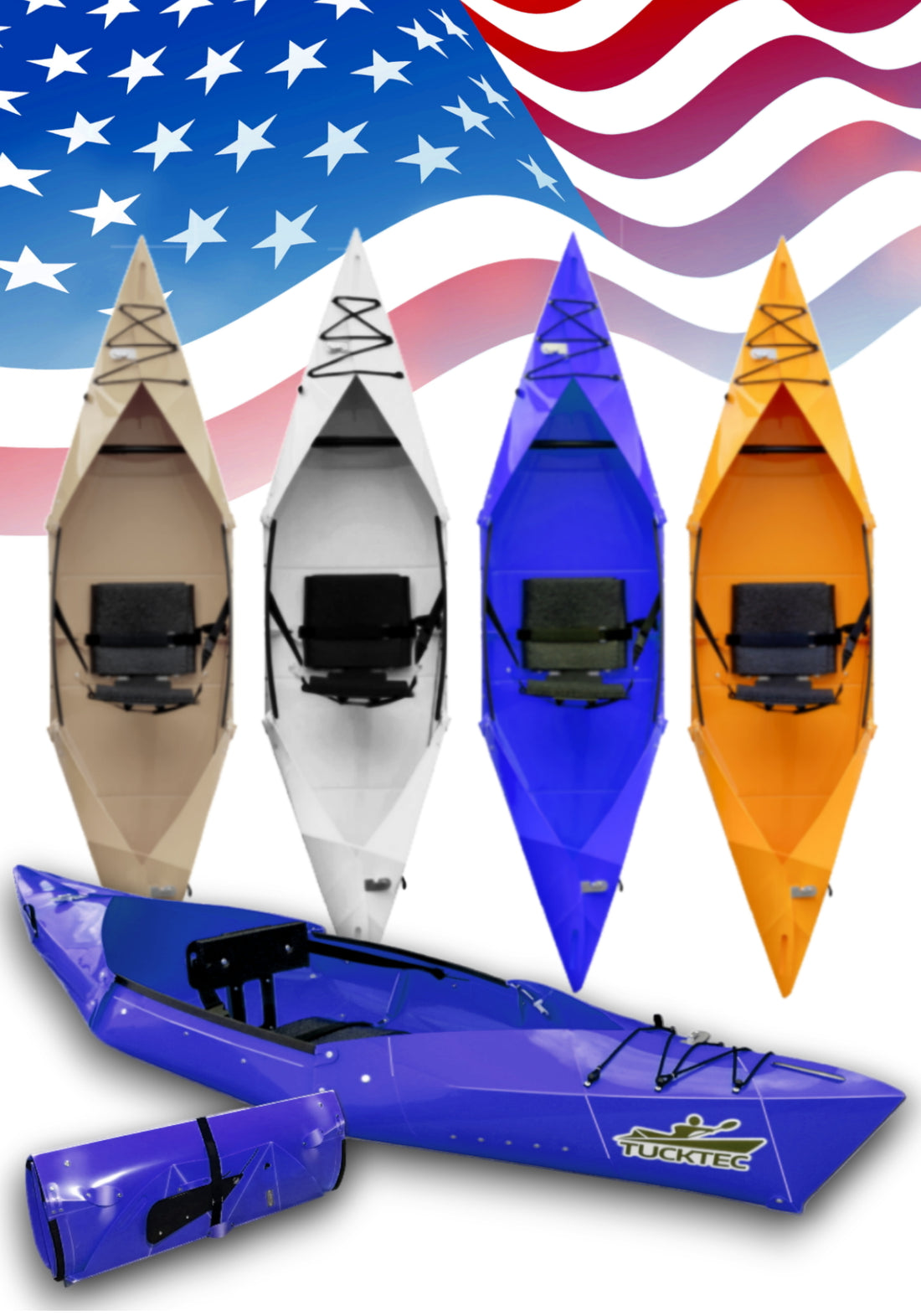 Tucktec Folding Kayaks: Store Anywhere, on the water in minutes.